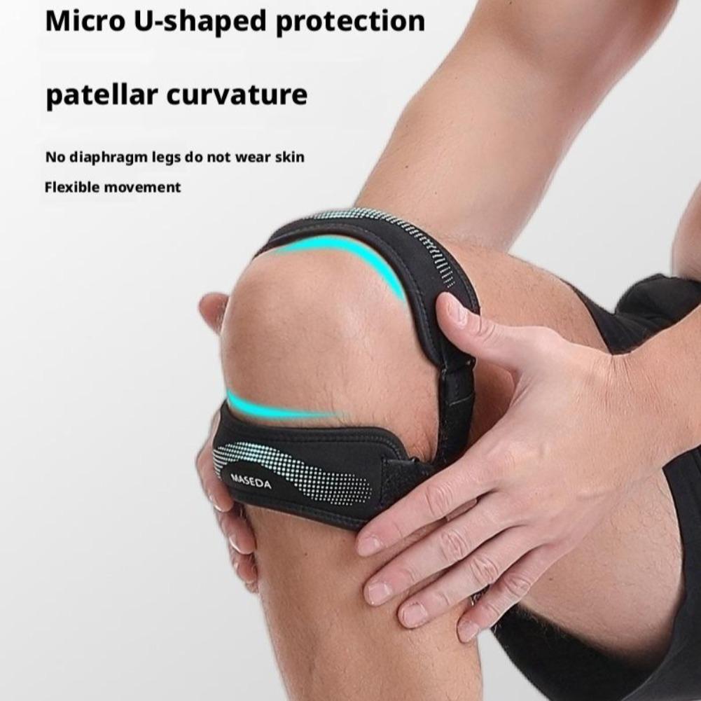 Patellar Strap Anti Slip Silicone Sports Knee Pads Double Patellar Band Adjustable Meniscus Strap Jump Rope Knee Protector
