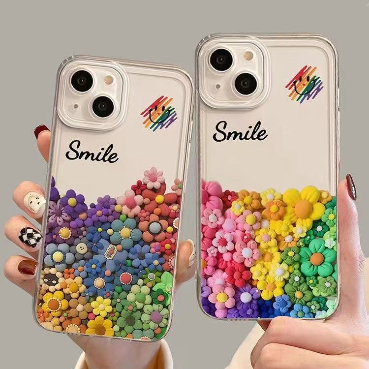 Color Sunflower for Iphone17promax Mobile Phone Case 12 Transparent Apple 15 Anti-drop 14pro13/16