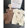 Baby Onesie Summer Waffle Bear Baby Romper