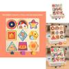 Wooden Shape Puzzle For Toddlers With Geometric Blocks And Cognitive Development Toy For Early Learning