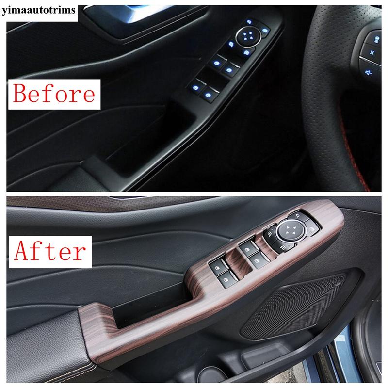 Door Armrest Window Lift Glass Button Switch Control Panel Cover Trim For Ford Escape / Kuga - 2025 Accessories Interior