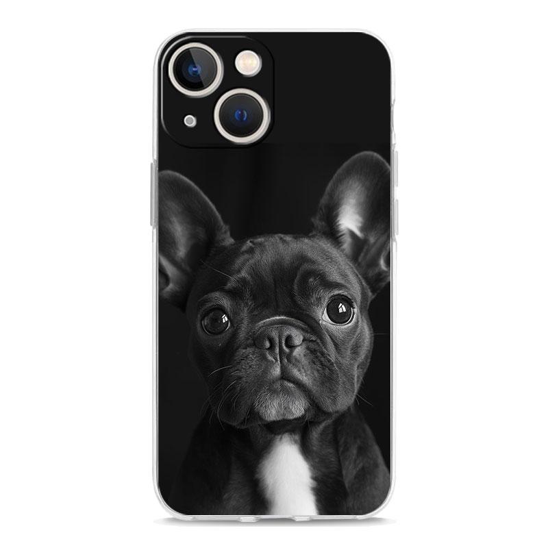 Phone Case For iPhone 17 Air Cases iPhone 16 15 12 13 14 Pro Max SE 7 8 Plus iPhone11 Clear Soft Cover French Bulldog Dog Pet