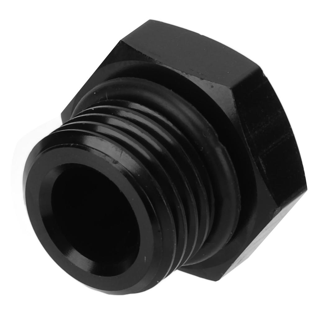 Block Off Plug Fitting Adapter Male Hex Steel Universal 4000PSI Black for VehicleAN6