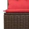 Garden Sofa Set Brown 55 x 55 x 37 cm Poly Rattan