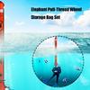 High Visible Inflatable Scubas Signal Tube with Diving Spool Reel and Clip Open Bottom Safety Inflatable Dives Float