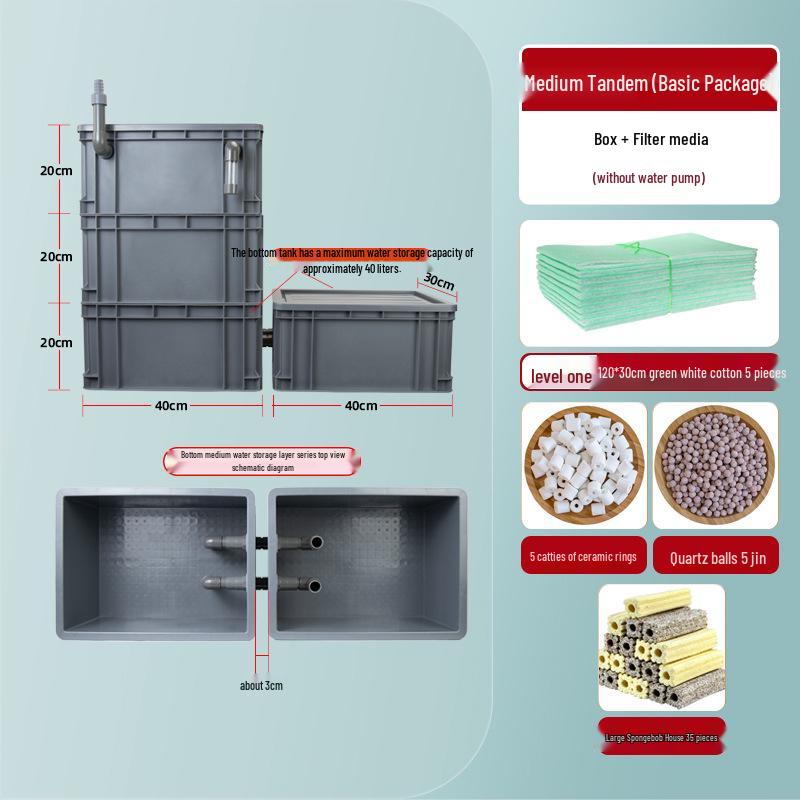 DIY Fish Tank Trickle Filter: Modular Dry-Wet Separation Box for Bottom Filtration