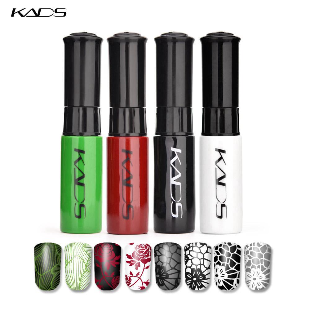 kads Neglestemplingslakksett Neglekunstlakk 7ml Print Lakk Utskrift Polish Neglelakk Manikyrlakk