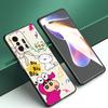 Cartoon C-Crayon Shinchan Schwarze Handyhülle für Xiaomi Mi 9 SE 8 10T 11 12 13 Lite 9T 11T 12S 12T 13T 14 Pro 5G NE 11i 12X