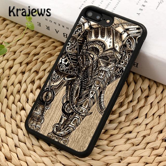 Colorful Retro Flower Elephant Phone Case Cover For iPhone 17 Air 16 15 14 plus 12 13 pro max coque Fundas