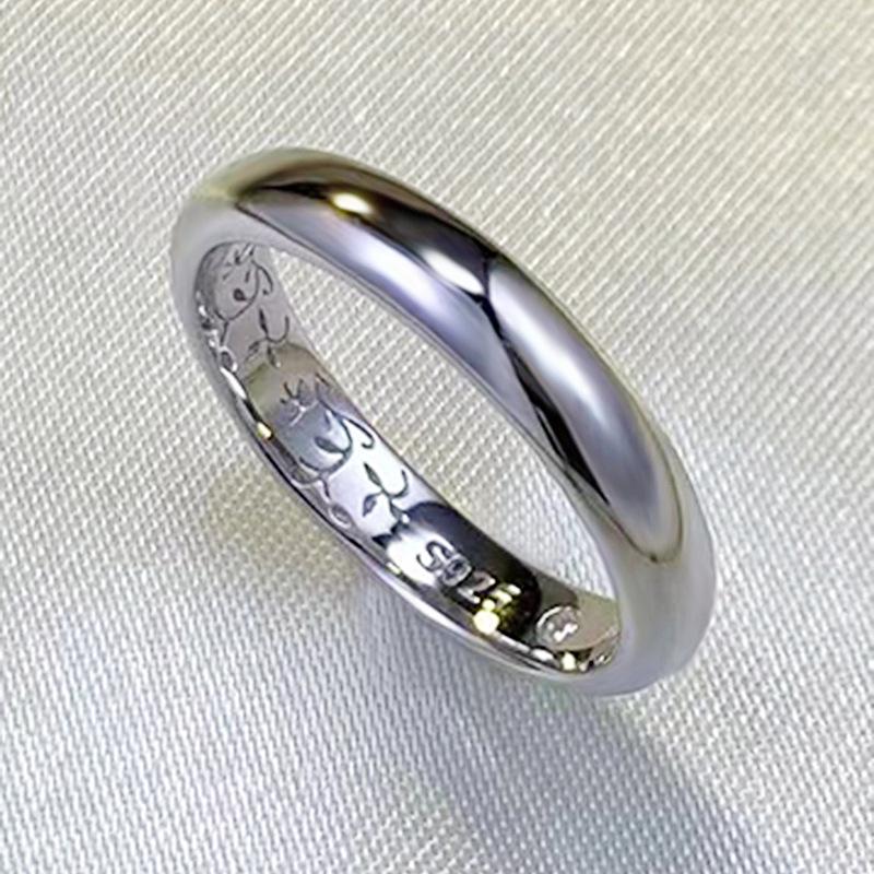 Zhuo Zhifan 2023 S925 Silver Modern Minimalist Ring for Women - Elegant European & American Style