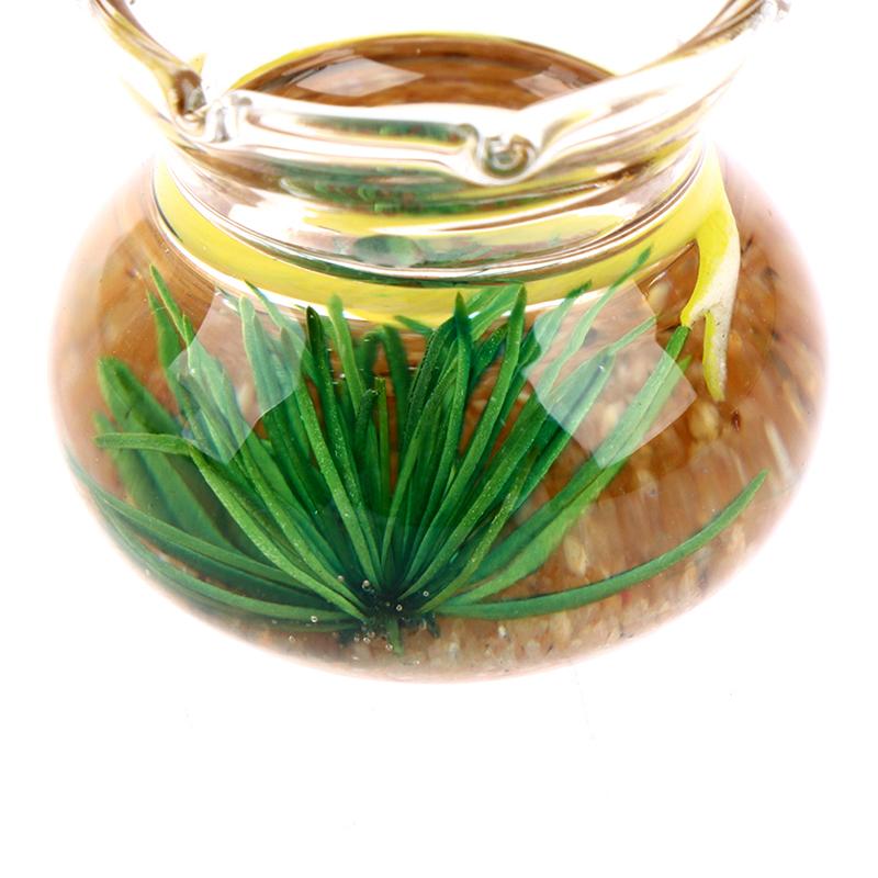 Casă de păpuși în miniatură din sticlă pentru rezervor de pește. Jucărie pentru casă de păpuși pentru acvariu