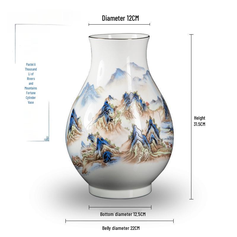 

Ретро китайская фарфоровая ваза для гостиной или винного шкафа для цветочной композиции