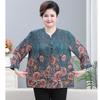 Mooou Women's Plus Size Long Sleeve Tang Suit Style Shirt