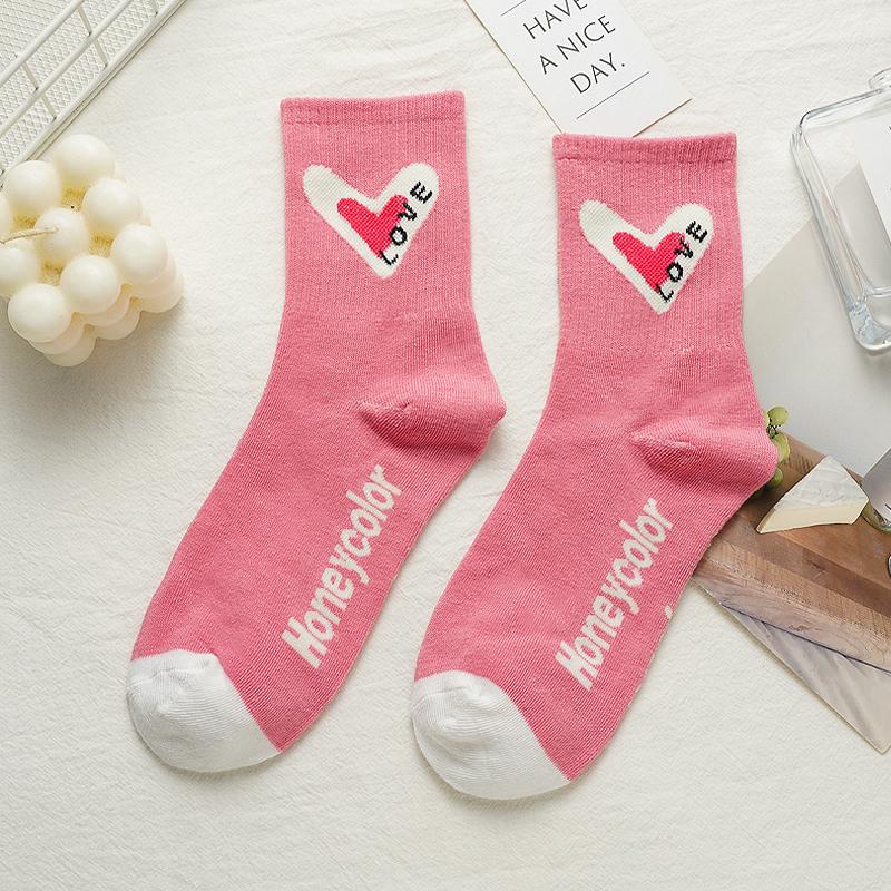 Women's Long Cotton Socks Mid-tube Outer Wear Online Celebrity All-match Street Ins Trendy Retro High Socks