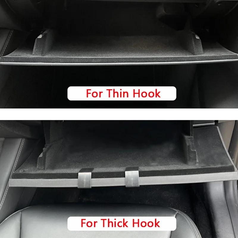 1 Paar Universal-Handschuhfach-Hakenhalter für das Auto vorne, kompatibel mit Tesla Model 3 Y, Anti-Schwing-Taschenhalter, Regenschirm-Zubehör