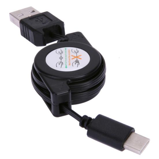 Type-C Retractable Data Sync Phone USB 3.1 Charging Cable Cord for Android iOS