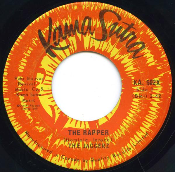 7-дюймовая пластинка JAGGERZ The Rapper KA502X Kama Sutra 1970 Канада Рок Б/у