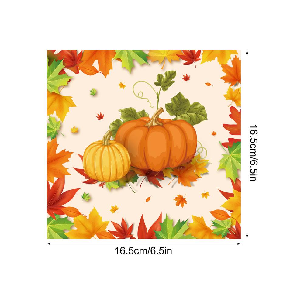 Thanksgiving Paper Plates Fall Party Plates Maple Leaves Pumpkin Decor Fall Tableware Autumn Leaves Party Tableware Set