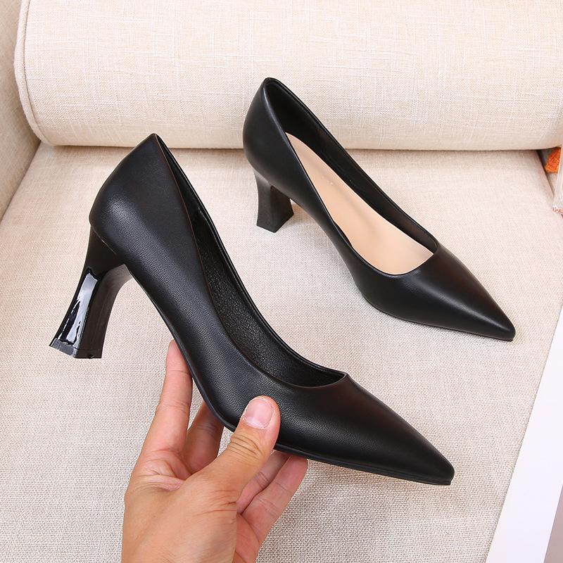 Womens Fashion Pointed Toe Office Party Work Dress Pumps Big Size 34 43 White Black Red Gold High Heels