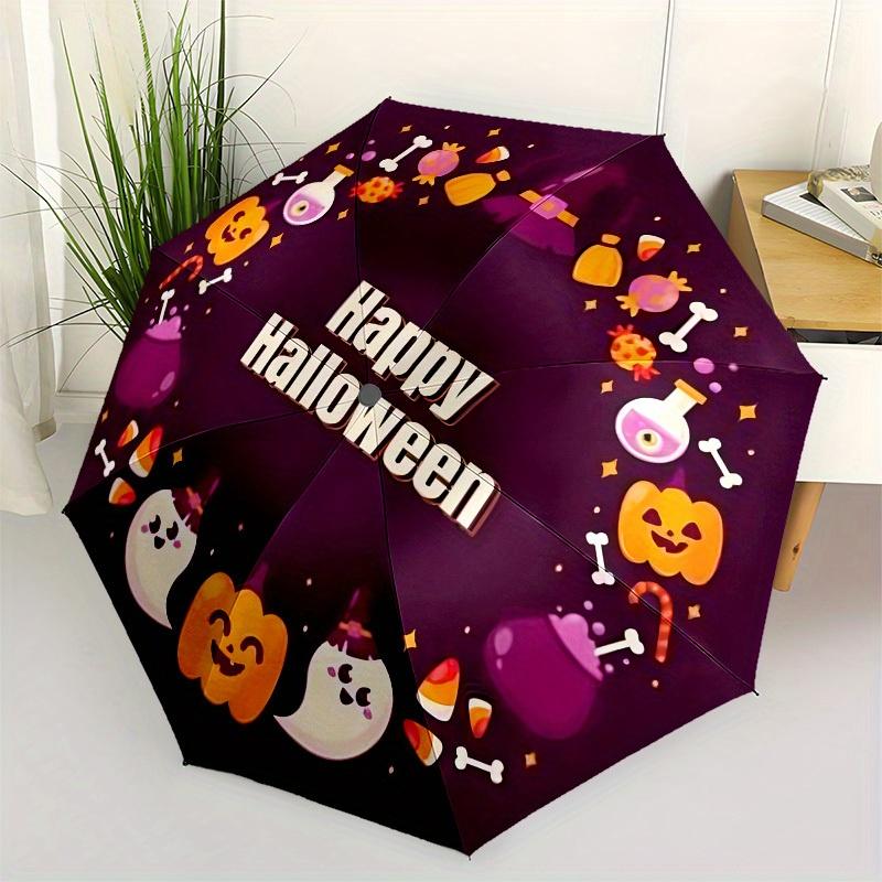 

1pc Halloween decorations Umbrella with Plastic Handle,Suitable for All Seasons Home Travel Outdoor UmbrellaB1512