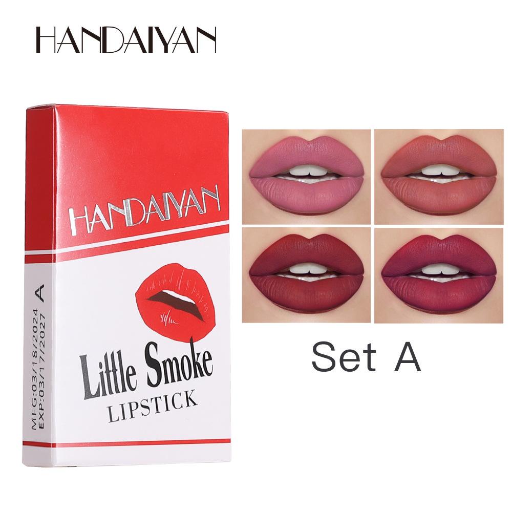 

Набор из 4-х матовых водостойких помад Lipstick Velvet Matte Lipstick Set Box