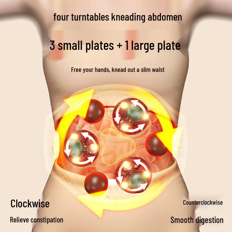 Aux Bianstone Abdominal Heating Massager