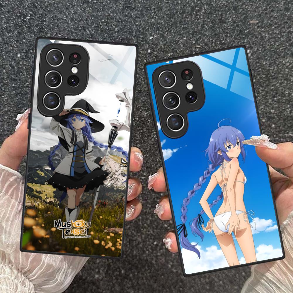 Mushoku Tensei Roxy Mobile Phone Case for Samsung Galaxy S26 S25 S24 S23 S22 S21 S20 Note20 Plus FE Ultra Glass Colorful Cover