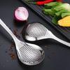 Household Dumplings Ladle Long Handle Pepper Colander Heavy Duty Food Strainer Spoon for Frying & Cooking