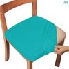 Dining Room Chair Cover Seat Covers Spandex 13Solid Colors Removable Washable Elastic Cushion Covers For Home