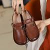 Fashion GKTINOO 100% Genuine Leather Shoes Woman Flat Shoes Loafers Large Size 43 Spring Autumn Shoes Comfort Soft Sole Flats Shoes