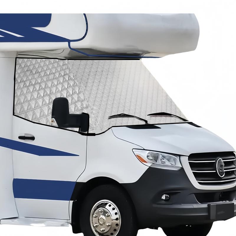 Windshield Cover For Mercedes-Benz Sprinter 2006-2018 / 2018-2025 VW Crafter, 600D Oxford Weatherproof Anti-Theft Snow Cover