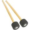 Cobalt Planet Bass Drum Mallets, Set of 2, Drumsticks, Mallets, Brass Band, EVA, Marching Gong, Timpani, Bass Drum (Gray)