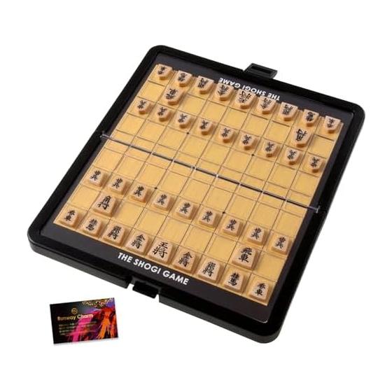 Shogi Shogi Set Portable Foldable Shogi Board Shogi Board Set Made in Japan Suitable for Beginners Practice Study Shogi Compact Storage RC Sticker