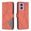 For Motorola Moto E14 4G/G04 4G/G04s 4G/G24 4G Phone Cases Wallet Stand Geometry Imprint Leather Cover