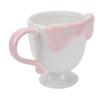 300ml Bow Coffee Mug Cute 3D Bow Tie Ceramic Coffee Mug High Temperature Resistance for Hot Cold Drinks