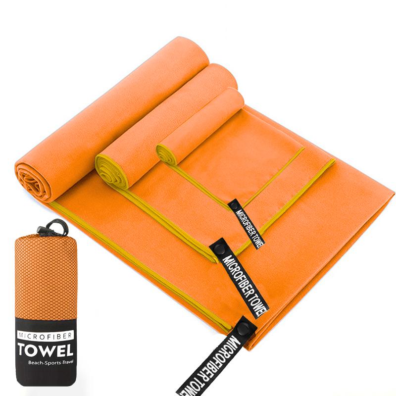 Highly Absorbent Sand-Free Large Size Beach Towel Microfiber Towel Set, Soft And Comfortable Outdoor Sports Towel Fitness Towel