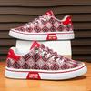 2025 New Sneakers Casual Mens Designer Ethnic Style Board Shoes Fashion Fabric Breathable Increased Internal Flat Platform Shoes