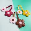 Contrast-color Flower Bag Charm, Creative PU Leather Sunflower Keychain, Bag Accessory