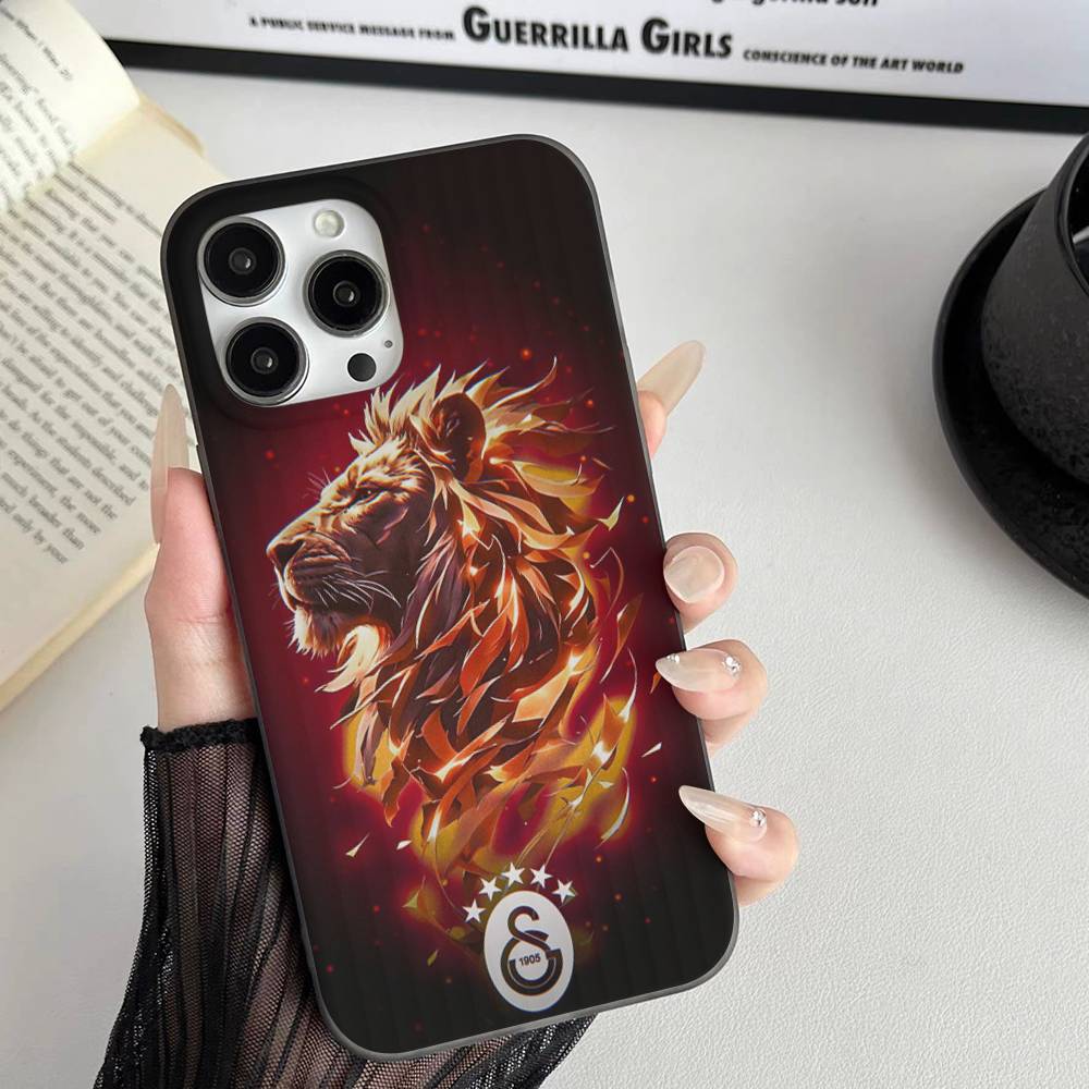 Squadra di Calcio Galatasaray Per iPhone 15 16 17 14 13 12 11 Pro Max 16E 16 Plus 17 Air Ondulata Cover Telefono Antiurto