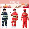 Kid's Fireman Uniform Costume Set For Kindergarten Role Play