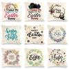 Easter Letter Theme Digital Printing Short Plush Pillow Covers Decorative For Car Sofa Office Cushion Cover Home Goods