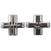 180 Degree Cross Hinge Zinc Alloy Swing Hinges Concealed Hinges  for Folding Door