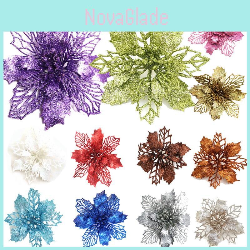 Dazzling Glitter Artificial Flowers Enhance Any Room For Holiday Celebrations