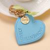 Women Leather Heart Keychain  Leather Heart Shape Keychain Car Key Holder Home Key Ring Charm Bag Car Pendant Gift