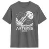 Harajuku T Shirt Beach Artemis Launch To The Moon Hipster T Shirts  Cotton Tshirt for Unisex Y2K Fun Short Sleeve Tees