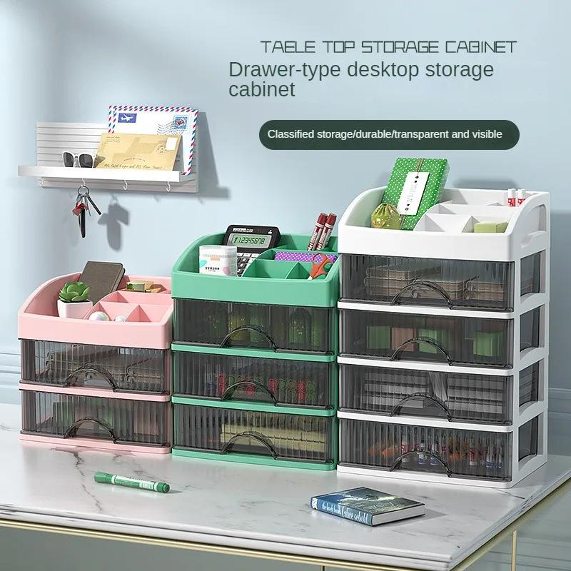 Scatola Porta Trucco Acrilico Multistrato Contenitore Cosmetici Trasparente Cassettiera da Scrivania Porta Gioielli Plastica Trasparente Organizzatore Trucco