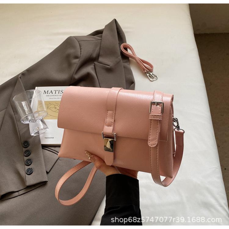Retro casual commuter bag women's simple and versatile bucket bag 2025 spring niche fashion one-shoulder underarm bag