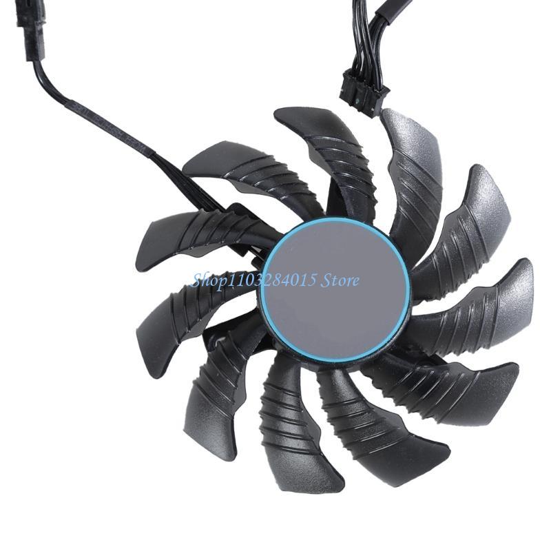R6FF 75MM T128010SU Cooling Fan Graphics Card Cooling Radiator for RX6700XT 6600XT