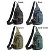 1Pcs New Nylon Men Chest Bag Black Blue Green Multifunctional Crossbody Bag Sports Large Capacity Waist Bag Mobile Phone