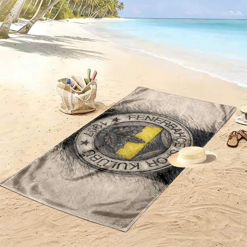 Fenerbahce SK Print Strandlaken, Groot Zacht Sneldrogend Handdoek voor Strand Camping Zwemmen